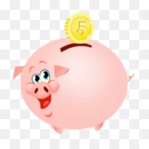 Download - Piggy Bank Vector White Png Clipart - Full Size Clipart ClipartFlare.com 