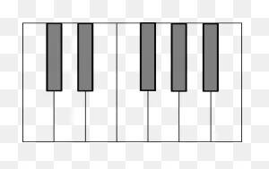 Blank Piano Keyboard Diagram Clip Art - Blank Piano Keyboard ClipartFlare.com 
