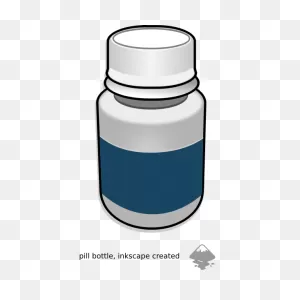 Pill Bottle Vector Clip Art | Free PNG-WebP