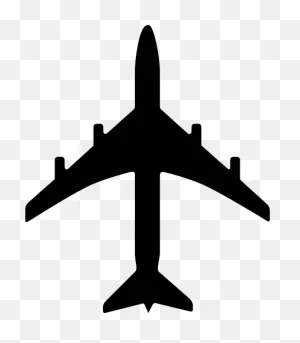Plane Silhouette Clip Art Image - Clipsafari
