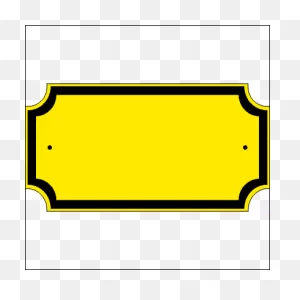 Address Plaque With Cut Corners