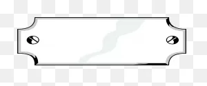 Plaque - Blank Metal Plaque Png Clipart - Full Size Clipart ClipartFlare.com 