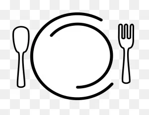 Dinner Plate Clipart Transparent - Food Logo No Background | Full ClipartFlare.com 