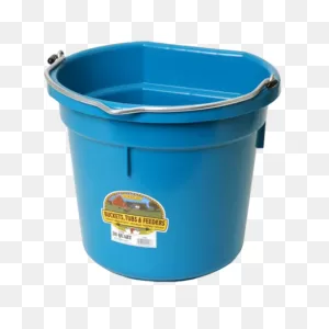 Little Giant 20 Quart Flat Back Plastic Bucket