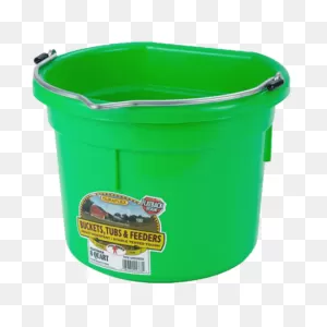 Little Giant 8 Quart Flat Back Plastic Bucket