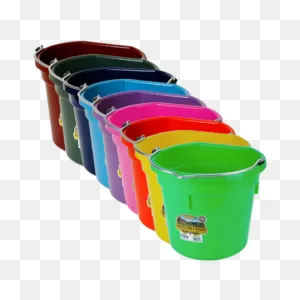 Little Giant 20 Quart Flat Back Plastic Bucket