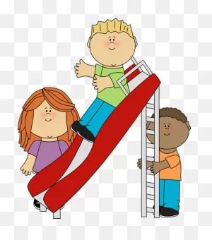 Kids Playing On A Slide Clip Art - Kids Playing On A Slide Image ClipartFlare.com 