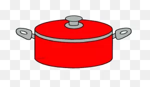 Miniclips:pots And Pans Clip Art By Phillip Martin, Red Pot