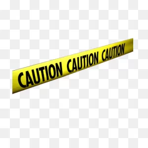 Caution Tape One Line Transparent Png - Stickpng