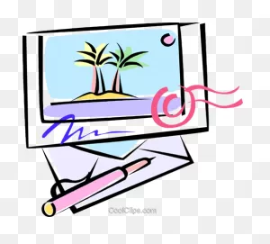 Island Postcard Royalty Free Vector Clip Art Illustration ClipartFlare.com 
