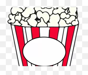 Popcorn Clipart Basket - Clip Art Of Pop Corn Black And White ClipartFlare.com 