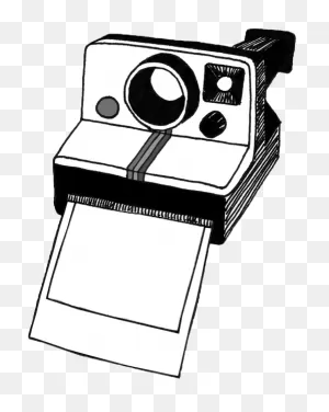 Polaroid Camera Clipart Black And White - Polaroid Clipart ClipartFlare.com 