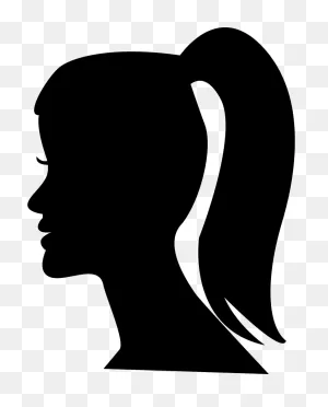 Hair Clipart Ponytail - Hair In A Ponytail Cartoon - Png Download ClipartFlare.com 