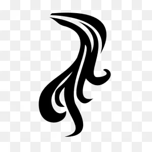Ponytail Hair - Free Shapes Icons