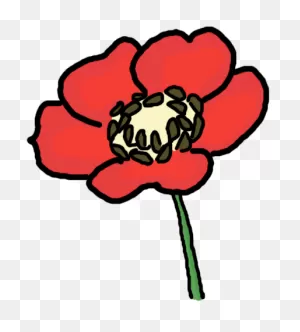 Download Poppy Clipart Poppy Flower - Cartoon Poppies Transparent ClipartFlare.com 