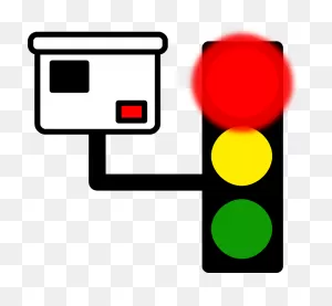 Red, Car, Police, Cartoon, Traffic, Light, Camera - Running A Red ClipartFlare.com 
