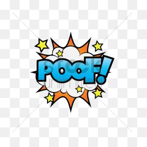 Onomatopoeia Poof Clipart Clip Art - Onomatopoeia Poof - (600X600 ClipartFlare.com 