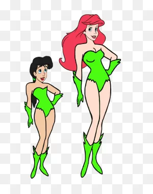 Princess Ariel And Melody As Poison Ivy By Optimusbroderick83 On ClipartFlare.com 