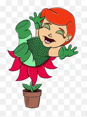 Sketch Of The Day - Baby Poison Ivy Batman | Full Size Png ClipartFlare.com 