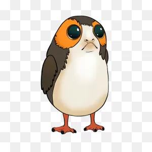 How To Draw Porg From Star Wars - Really Easy Drawing Tutorial