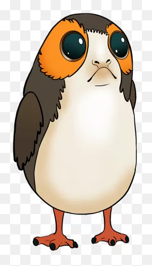 How To Draw Porg From Star Wars - Star Wars Porg Drawing Clipart ClipartFlare.com 