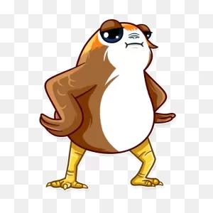 Kid Porg Stickers - Live Wa Stickers