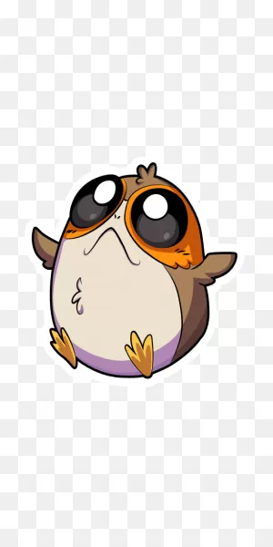 Star Wars Cute Baby Porg | Star Wars Silhouette, Star Wars ClipartFlare.com 