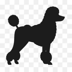 Poodle Stamp (Silhouette)