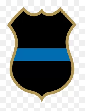 Blue Line Police Badge Clipart - Full Size Clipart (#5242780 ClipartFlare.com 