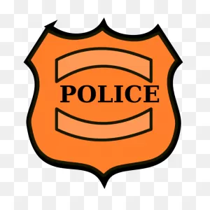Police Badge Vector Drawing | Free PNG-WebP