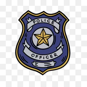 Police Officer Badge Hand Drawn #ad , #paid, #paid, #officer ClipartFlare.com 