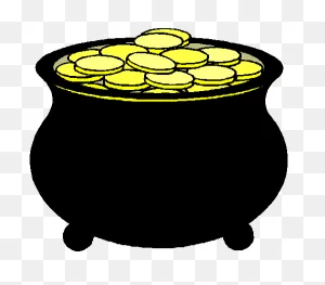 Pot Of Gold Clipart - ClipartFlare