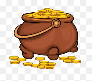 Pot Of Gold Clipart Transparent - ClipartFlare