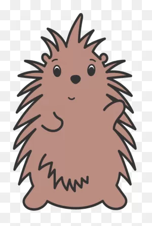 Porcupine-Waving - Illustration Clipart - Full Size Clipart ClipartFlare.com 