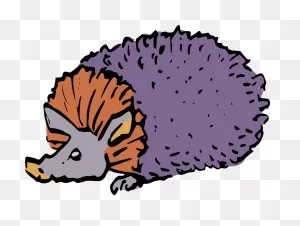 Porcupine,head,purple Png Clipart - Royalty Free PNG-WebP / Png