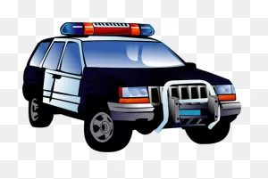 Vehicle Clipart Police Car - Police Car Cartoon Png | Full Size ClipartFlare.com 