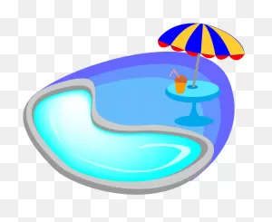 Swimming Cartoon Blue Transprent - Swimming Pool Clipart - Full ClipartFlare.com 