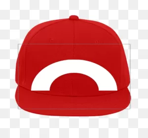 Pokemon Trainer Red Hat Wool Blend Snapback Flat Bill Hat