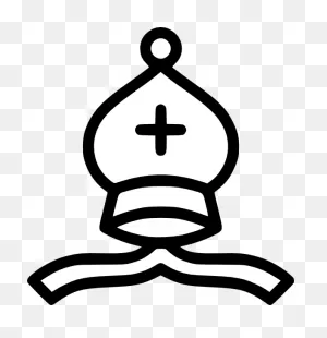 Pope Hat Black White Clipart - Clipart Suggest