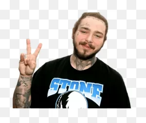 Download Music Stars - Post Malone Face Tattoos Always Tired ClipartFlare.com 