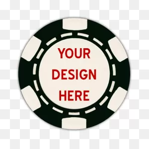 6-Stripe Design Custom Poker Chips With Your Artwork