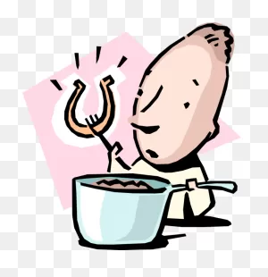 Vector Illustration Of Potluck Idiom Businessman With - Clip Art ClipartFlare.com 