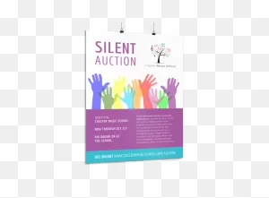 Silent Auction Poster Template | Mycreativeshop