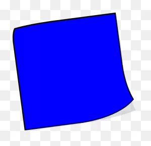 Blue Sticky Note Clip Art At ClipartFlare - Blank Post It Notes Clipart ClipartFlare.com 