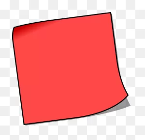 Clipart Sticky Note Pad Clipartfest - Red Post It Note - (600X580 ClipartFlare.com 