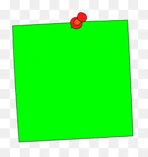 Post-It Clipart Green - Sticky Notes Green - (564X599) Png Clipart ClipartFlare.com 