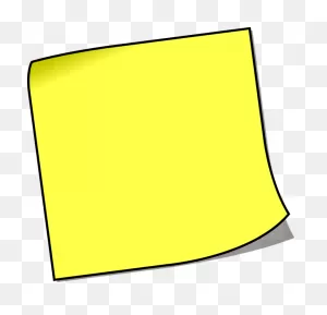 Post-It Clipart Small - Cartoon Post It Note - Png Download - Full ClipartFlare.com 