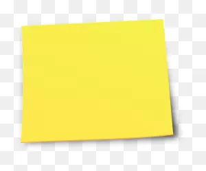 Yellow Sticky Notes - Yellow Post It Note Clipart - Png Download ClipartFlare.com 