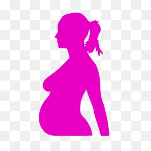 Pregnant Woman Vector Illustration | Free PNG-WebP