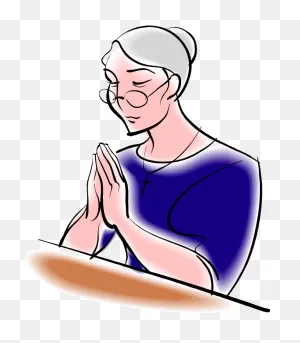 Download Old Woman Praying - Old Woman Praying Clipart Png Image ClipartFlare.com 